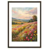 Serene Wildflower Meadow at Sunset Oil Painting thumbnail