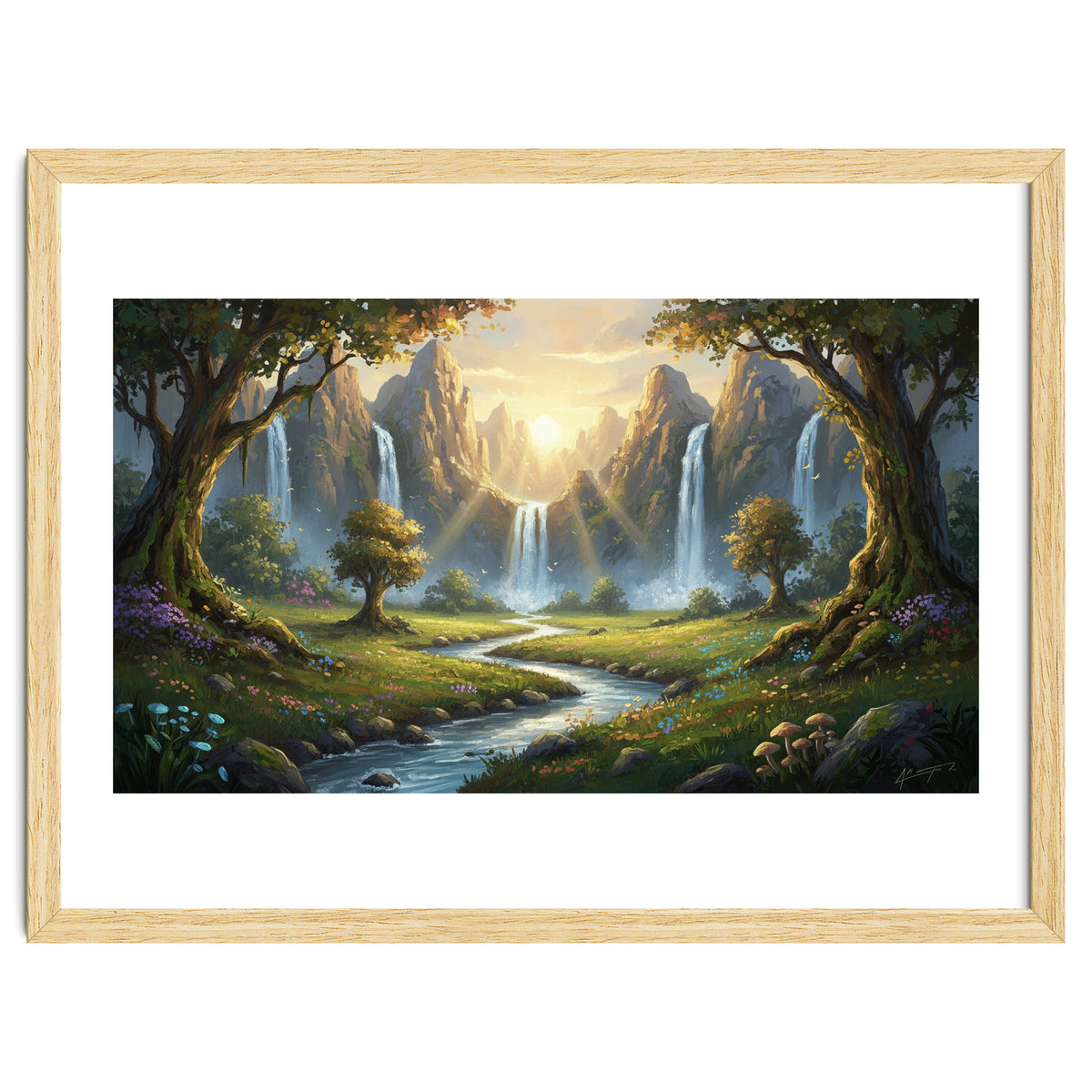 Enchanted Waterfall Meadow