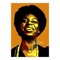 Nina Simone Music Legend in Pop Art (Print Only)