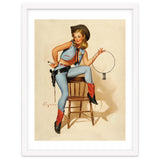 Pinup Cowgirl With A Key thumbnail
