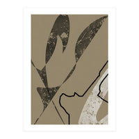 Black Line Minimalist Abstract (Print Only)