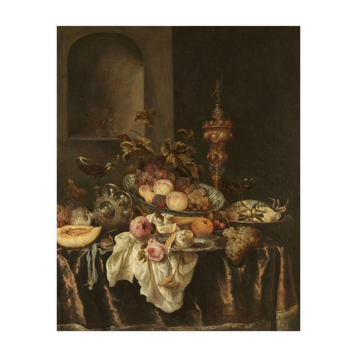Still Life. Dating: c. 1640 - c. 1680. Measurements: h 127.5 cm × w 106.5 cm × t 3.0 cm; d 10.5 cm. (Print Only)