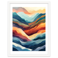 Abstract Ethereal Mountain Landscape