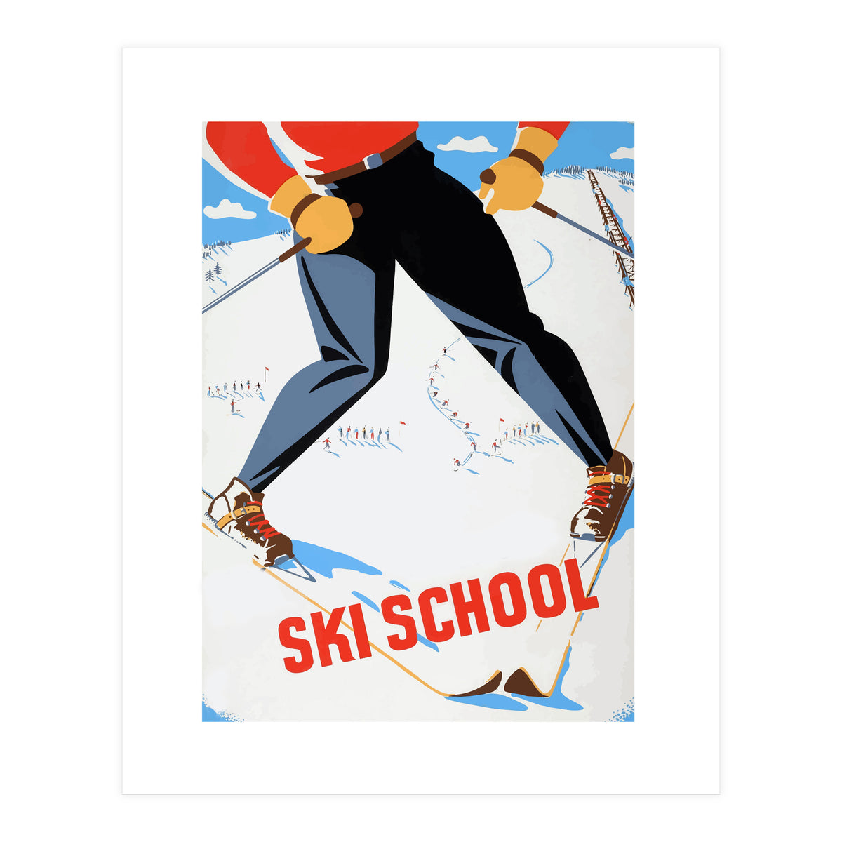 Ski School (Print Only)
