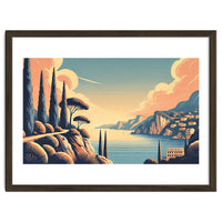Vintage French Riviera Poster, France