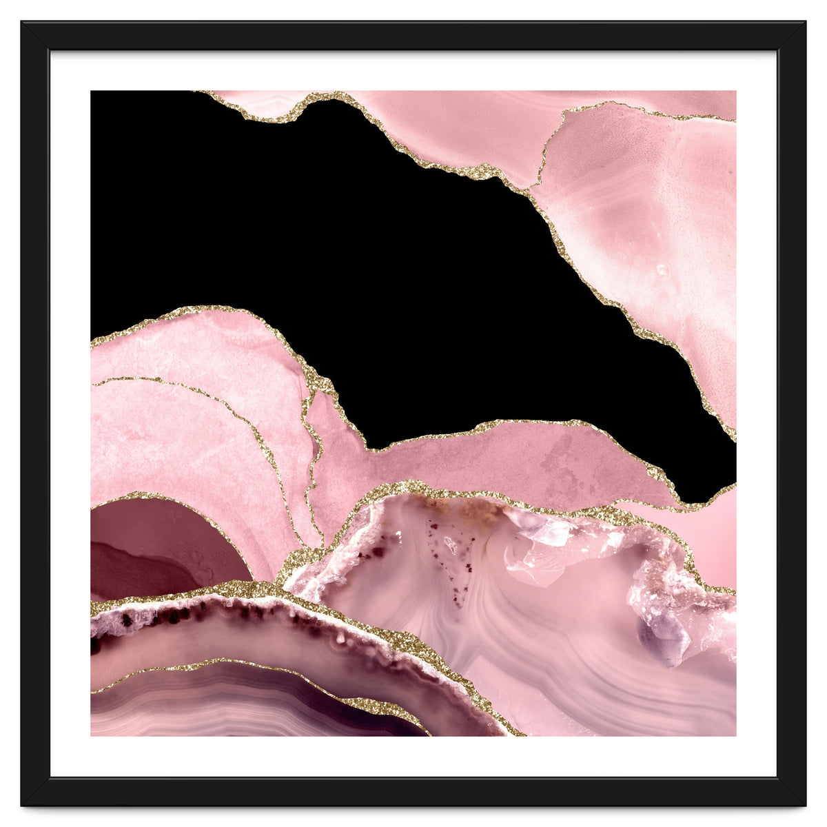 Blush & Gold Agate Texture 03