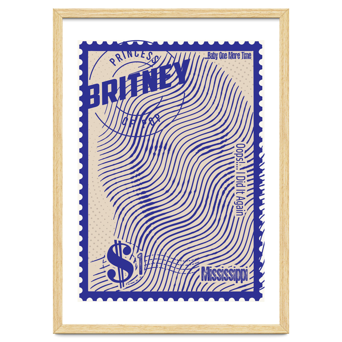 Britney Spears Stamps Art