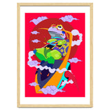 Knight Frog Pop Art Illustration thumbnail