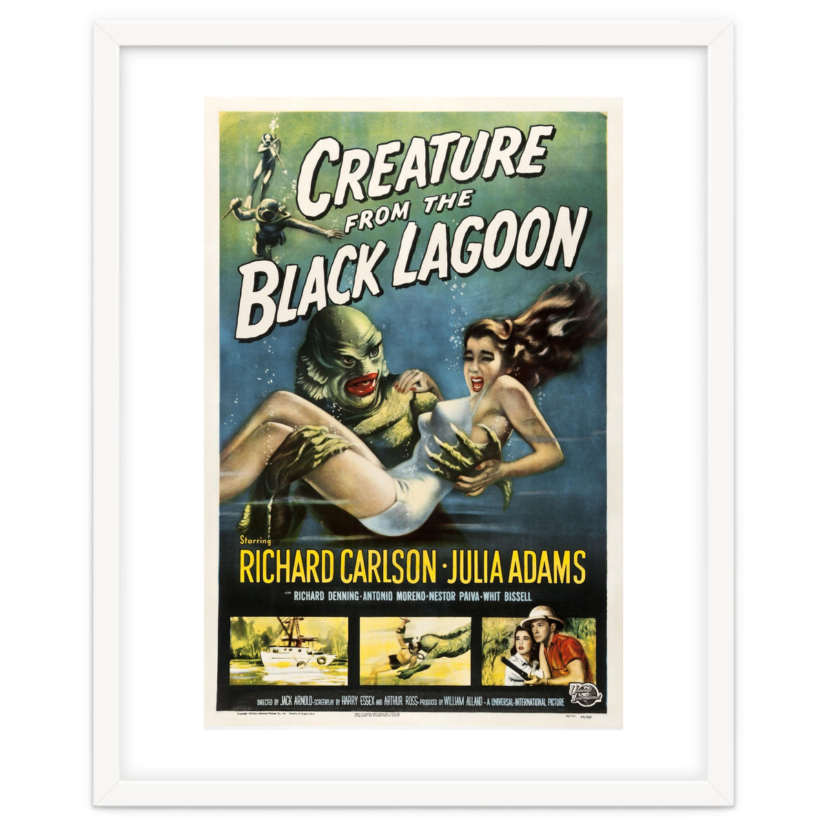 CREATURE FROM THE BLACK LAGOON (1954), directed by JACK ARNOLD.