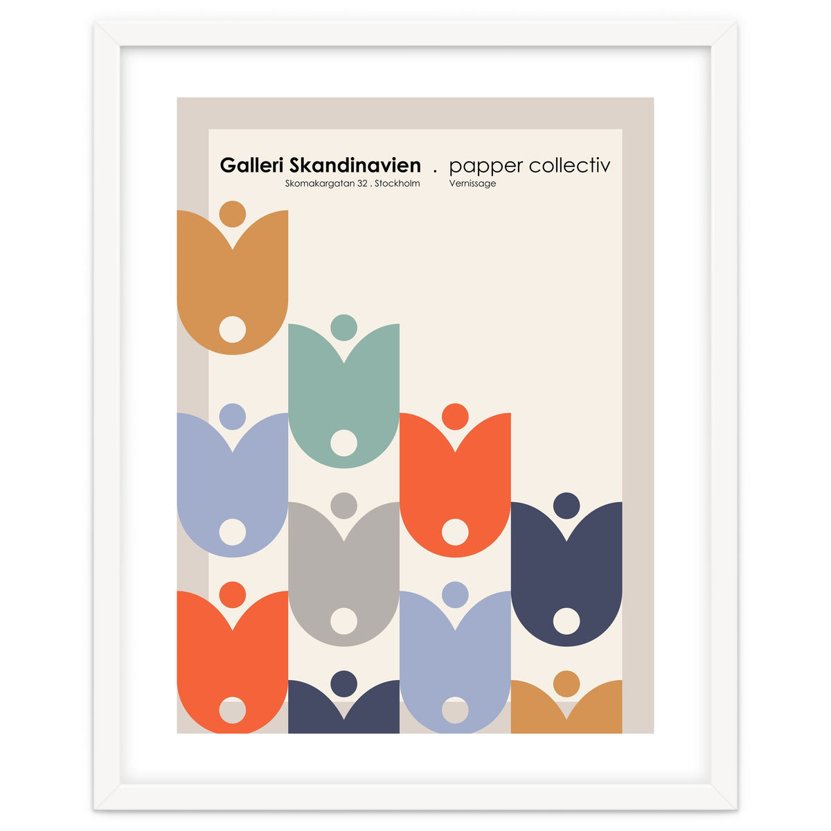 Stockholm Galleri Skandinavien Art Exhibition Poster