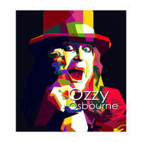 Ozzy Osbourne Metal Classic Rock Pop Art WPAP   	 (Print Only)