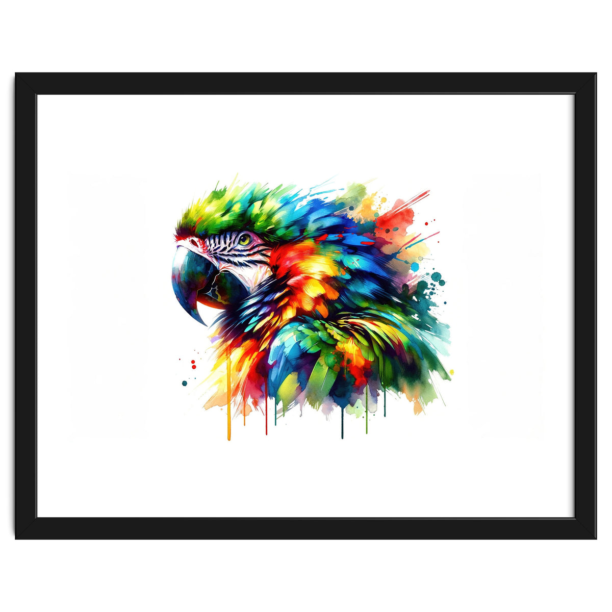 Vibrant Tropical Parrot Portrait