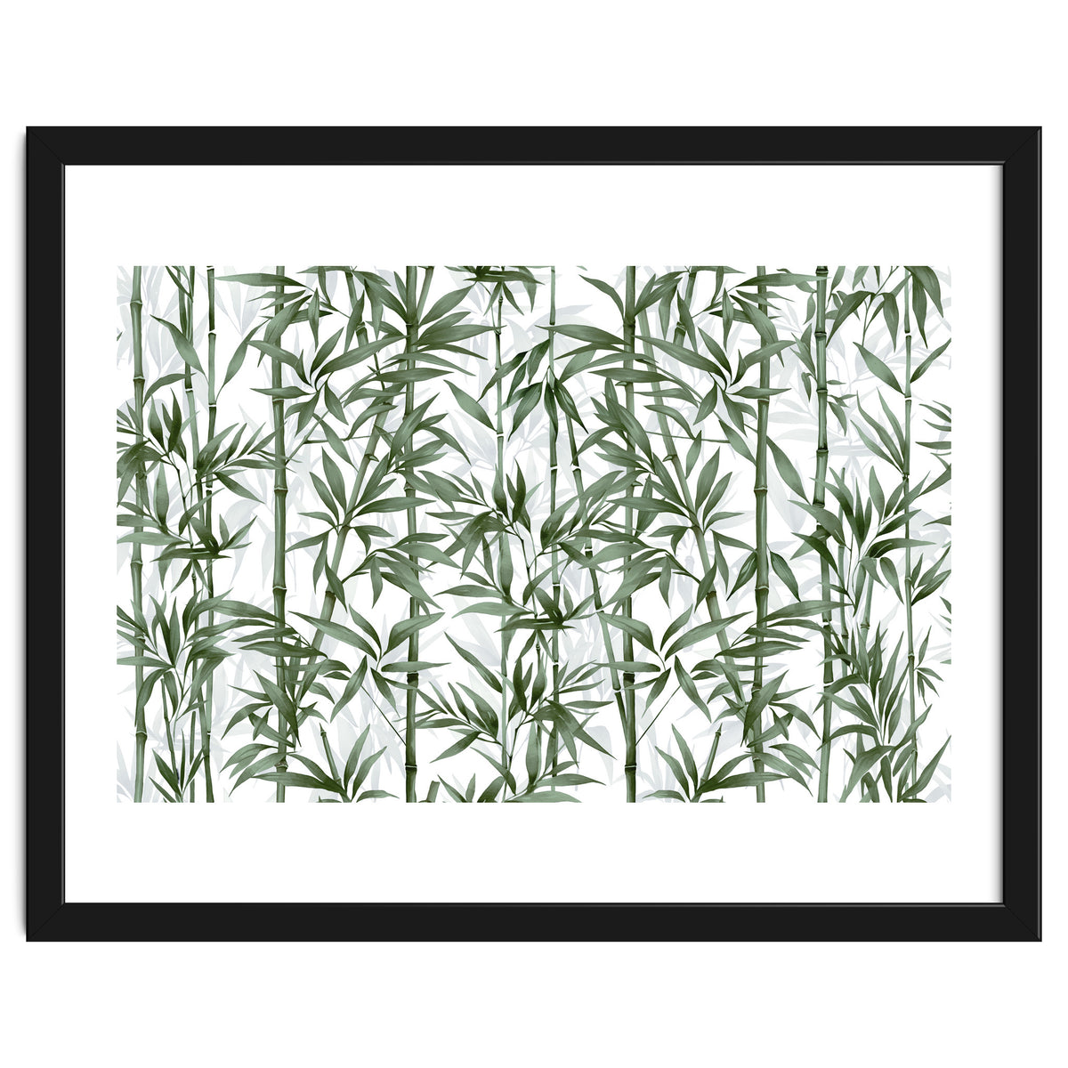 Bamboo Moody Green White