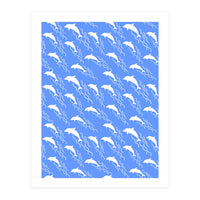 Swimming dolphins (Print Only)