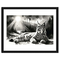 Lynx Resting In Sunlight