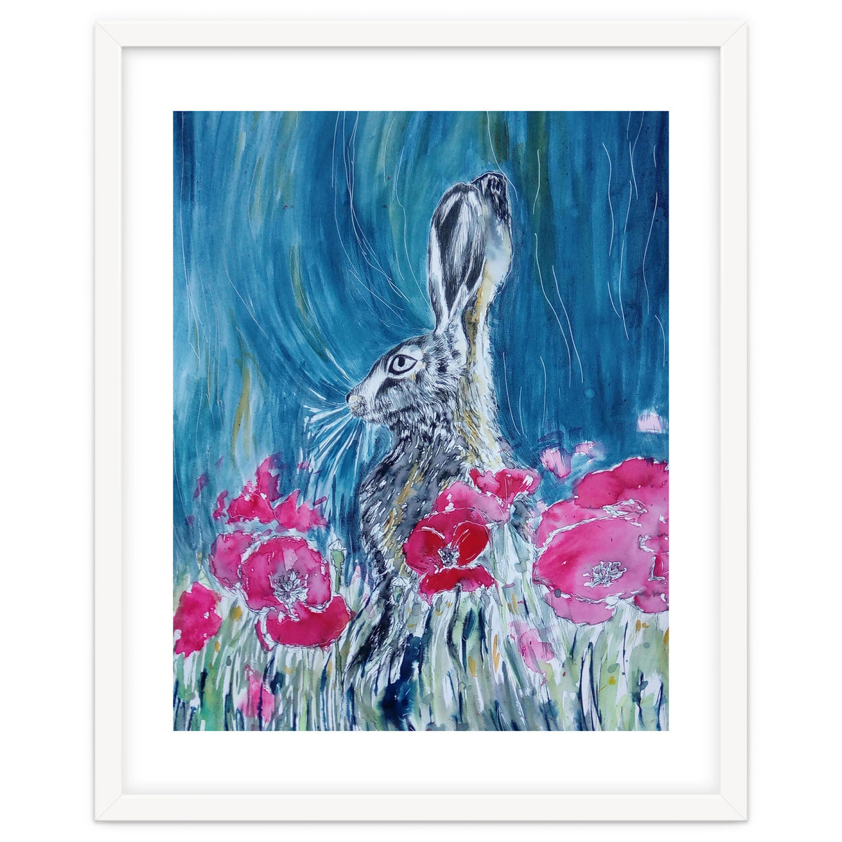 Hare And Poppies