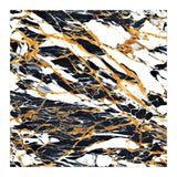 Painted Black Gold & White Marble, Luxe Exotic Eclectic Texture Pattern, Precious Stones Painting (Print Only) thumbnail