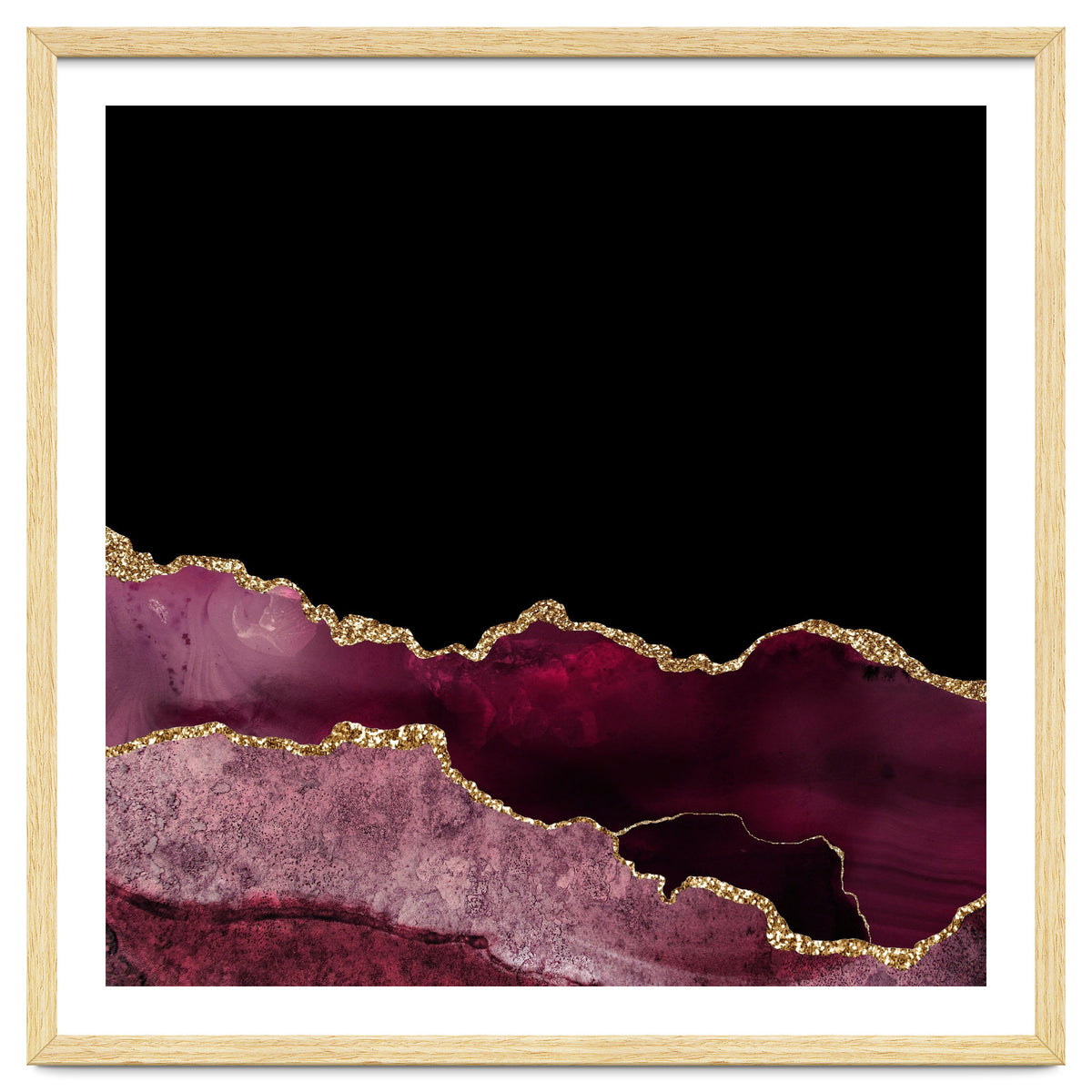 Burgundy & Gold Agate Texture 10