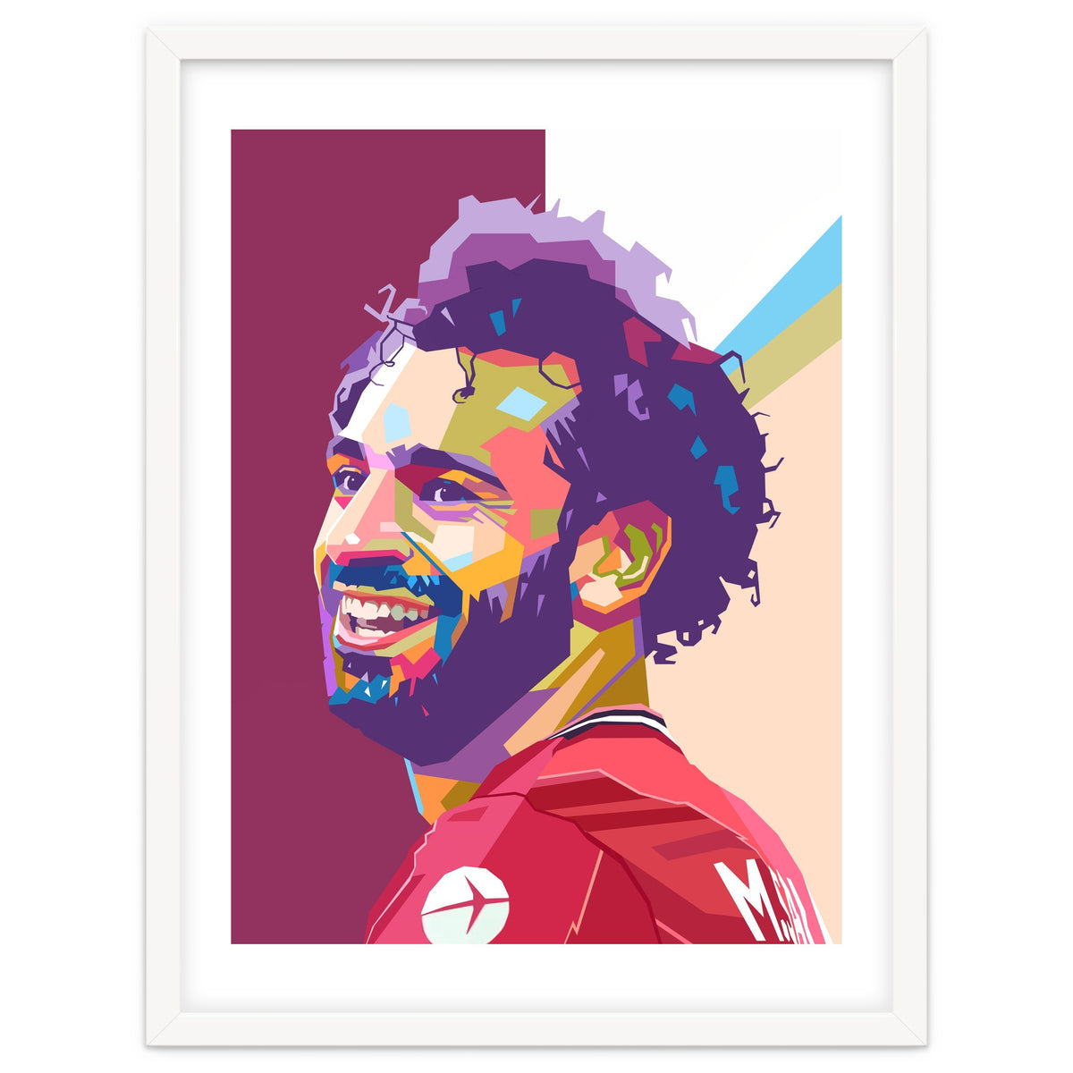 Mohamed Salah pop art portrait