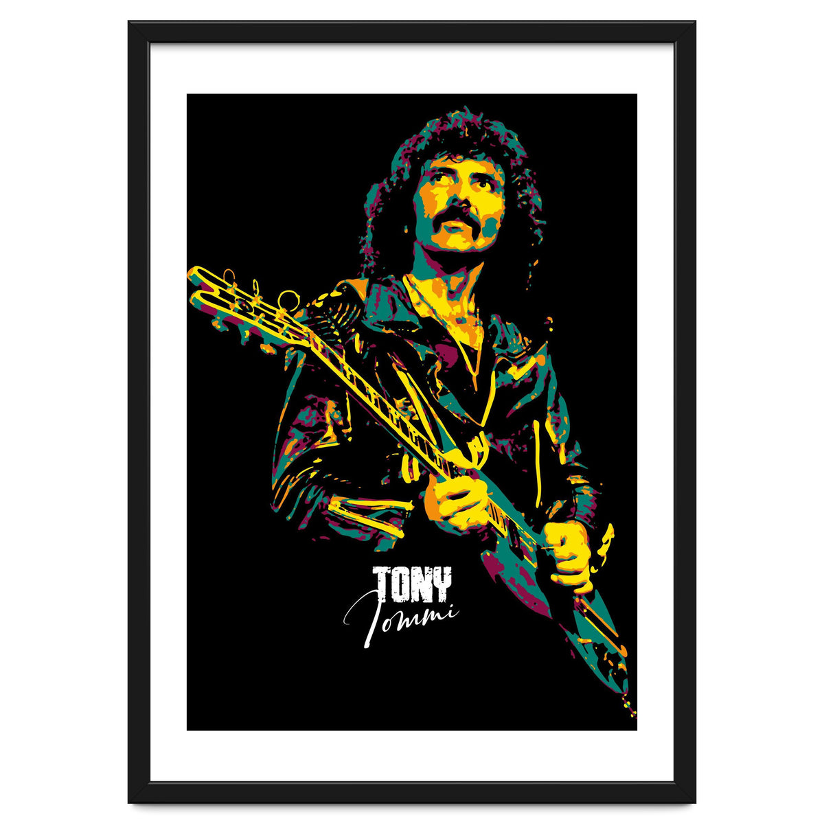 Tony Iommi Musician Legend in Pop Art