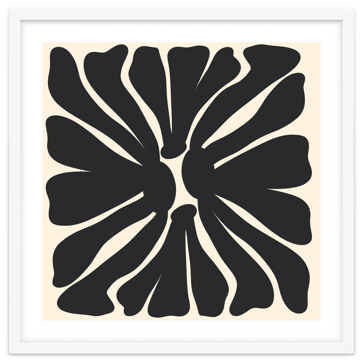 Abstract Monochrome Flower 2