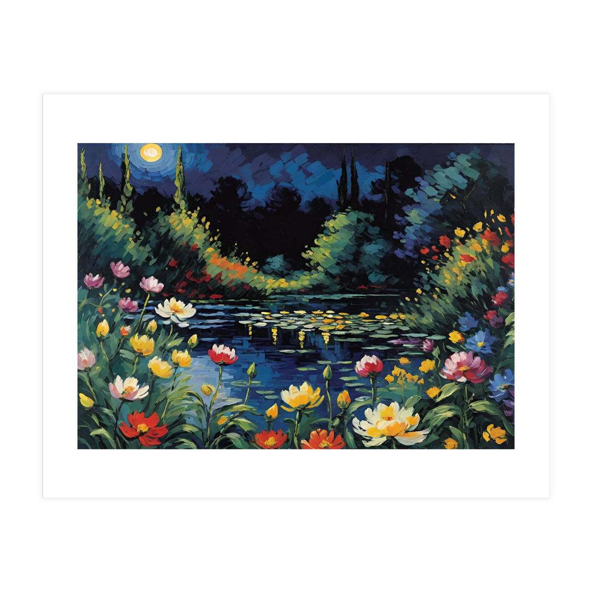 Moon Unique Flower (Print Only)