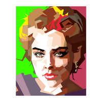 Sharon Stone Actress Movie Retro Illustration (Print Only)