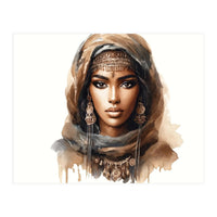 Desert Muse Watercolor Portrait (Print Only)