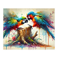 Tropical Macaw Pair (Print Only)