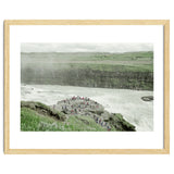 Tourists at the edge of the big river - Iceland thumbnail