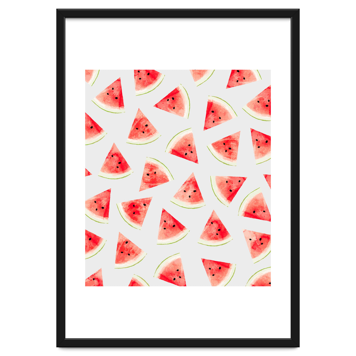 Watercolor Watermelon Pattern