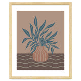 Modern Vase with Tropical Leaves thumbnail
