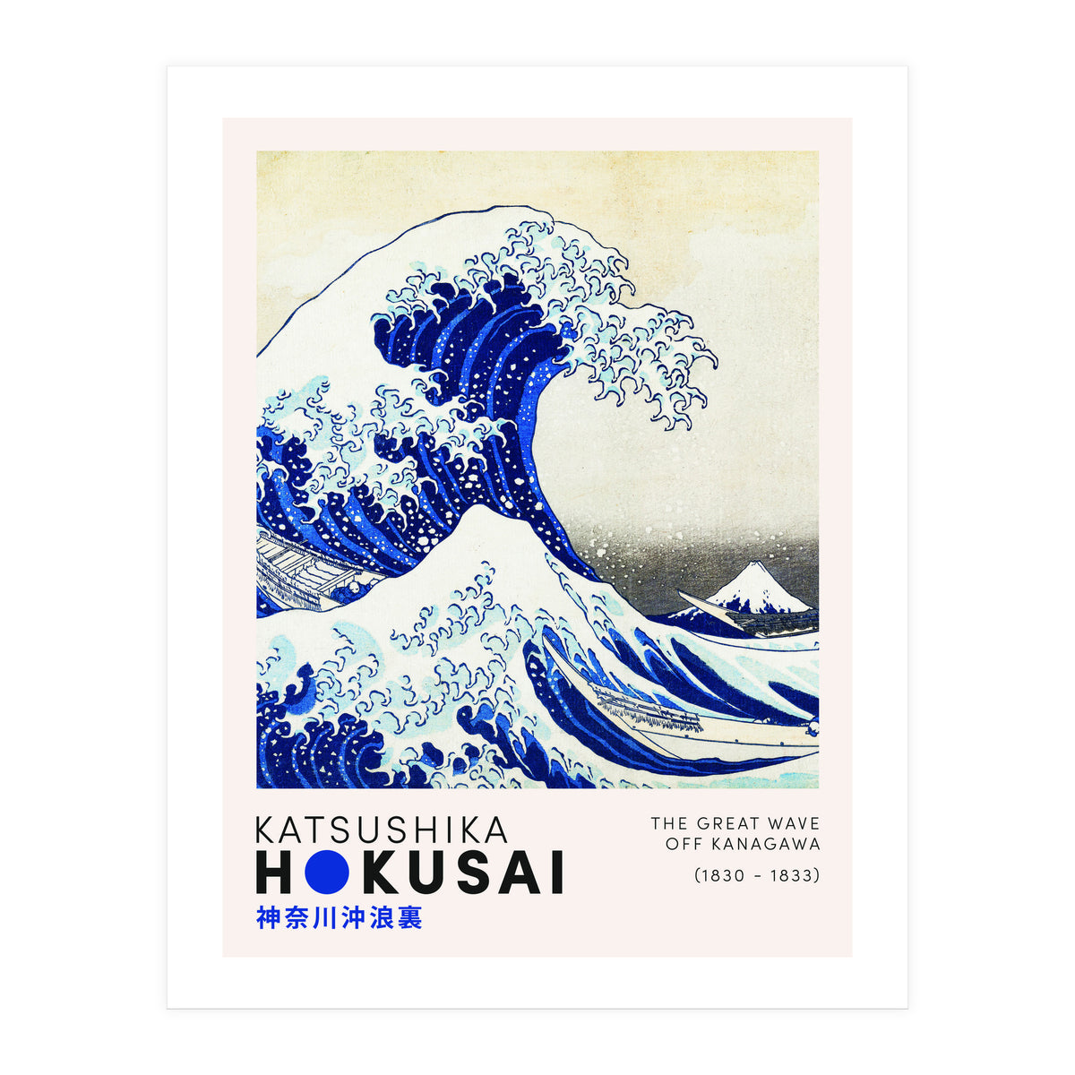 Katsushika Hokusai - The Great Wave (Print Only)