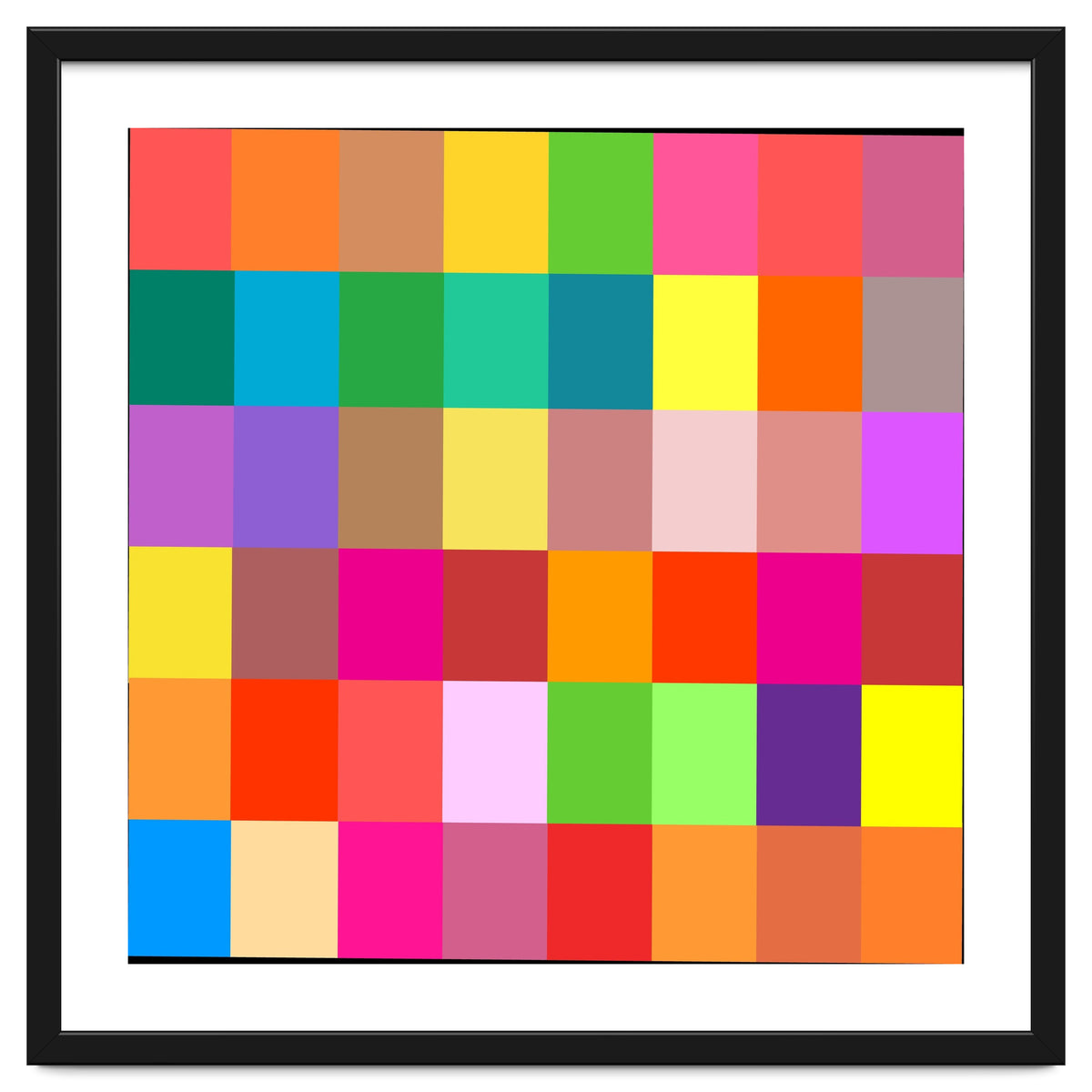 Colorful Rainbow Squares Patch