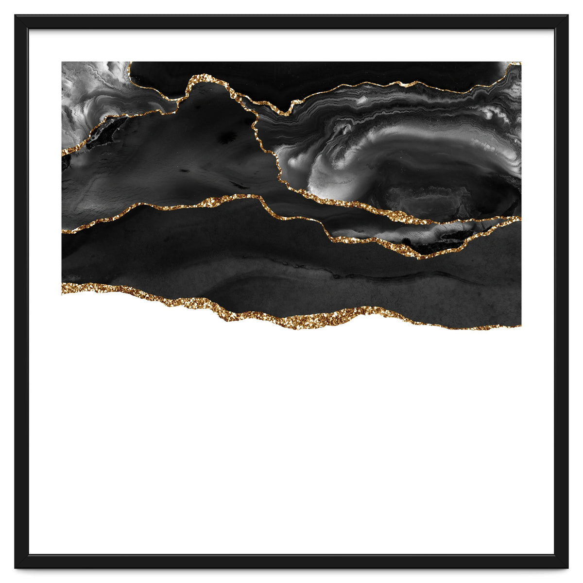 Black & Gold Agate Texture 05