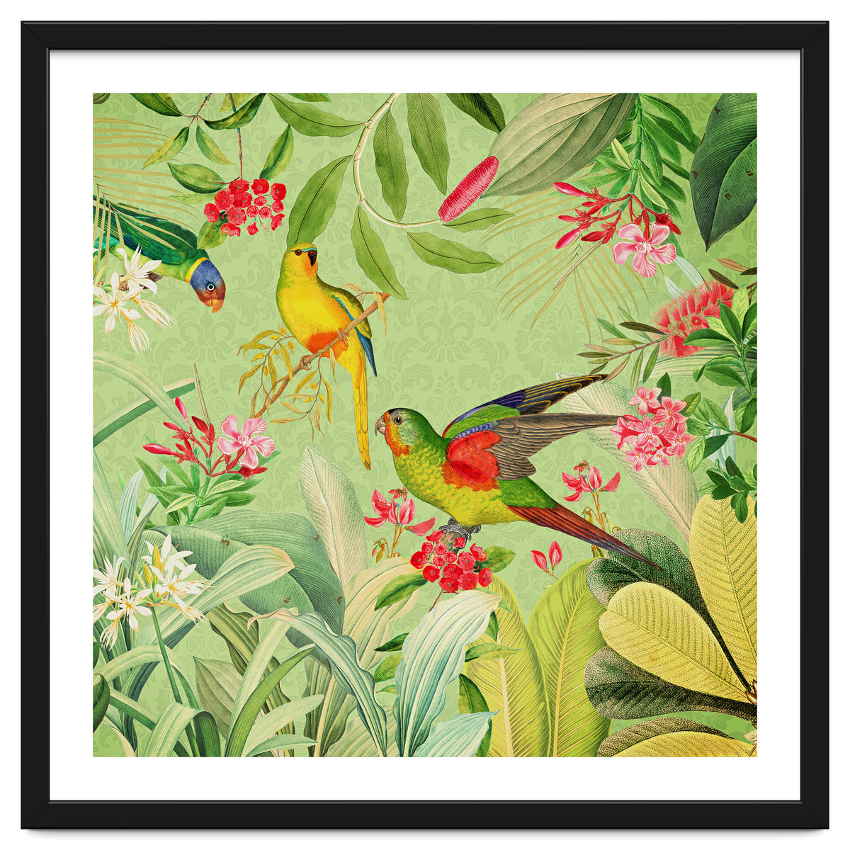 Summer Day Vintage Tropical Jungle