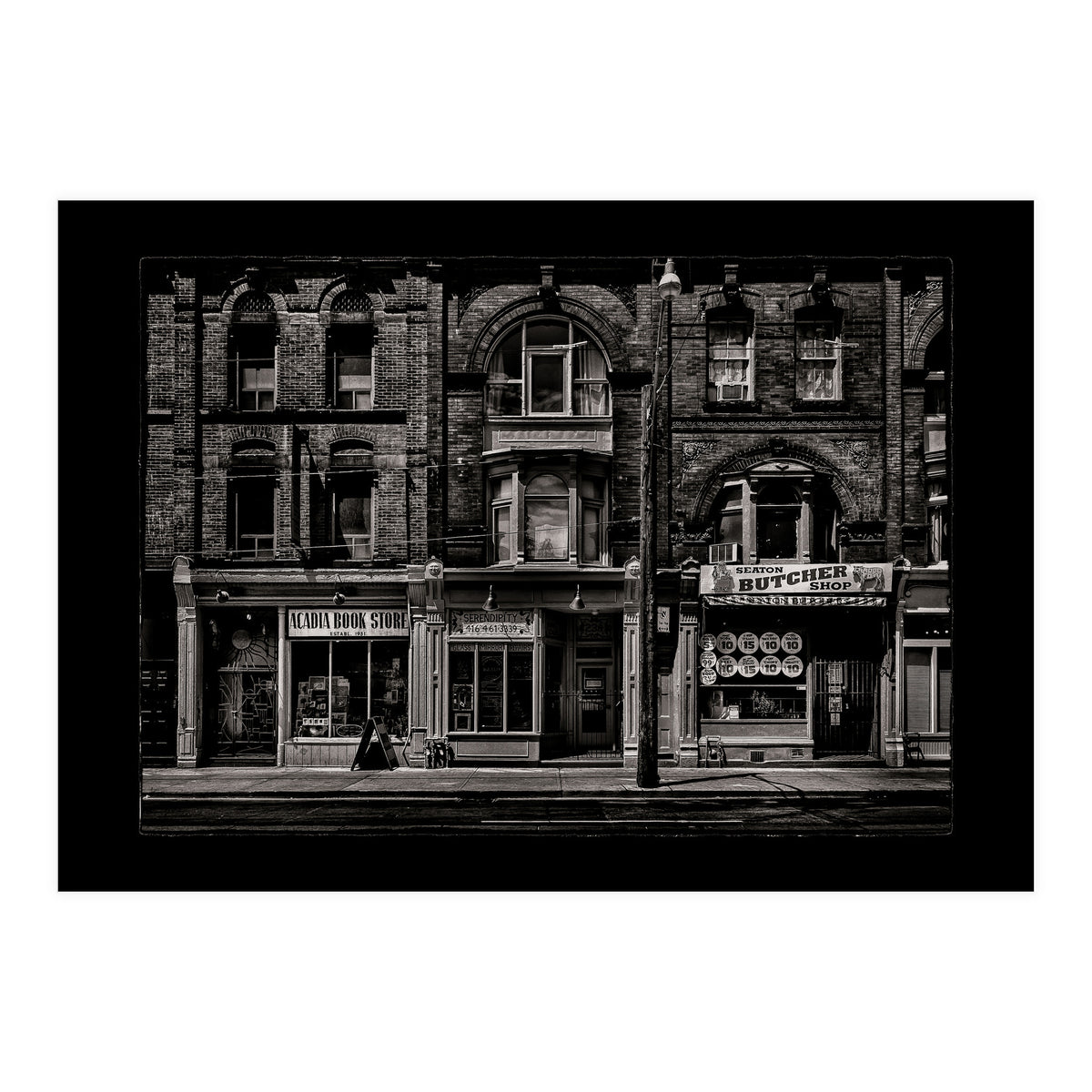 Books and Breaks and Butchers No 1 with Border (Print Only)