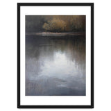 Atmospheric Golden Autumn Forest Reflection Oil Painting thumbnail