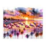 Flamingo Sunset On The Coast (Print Only) thumbnail