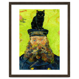 Black Cat on the Postman’s Hat, Van Gogh Inspired Painting thumbnail