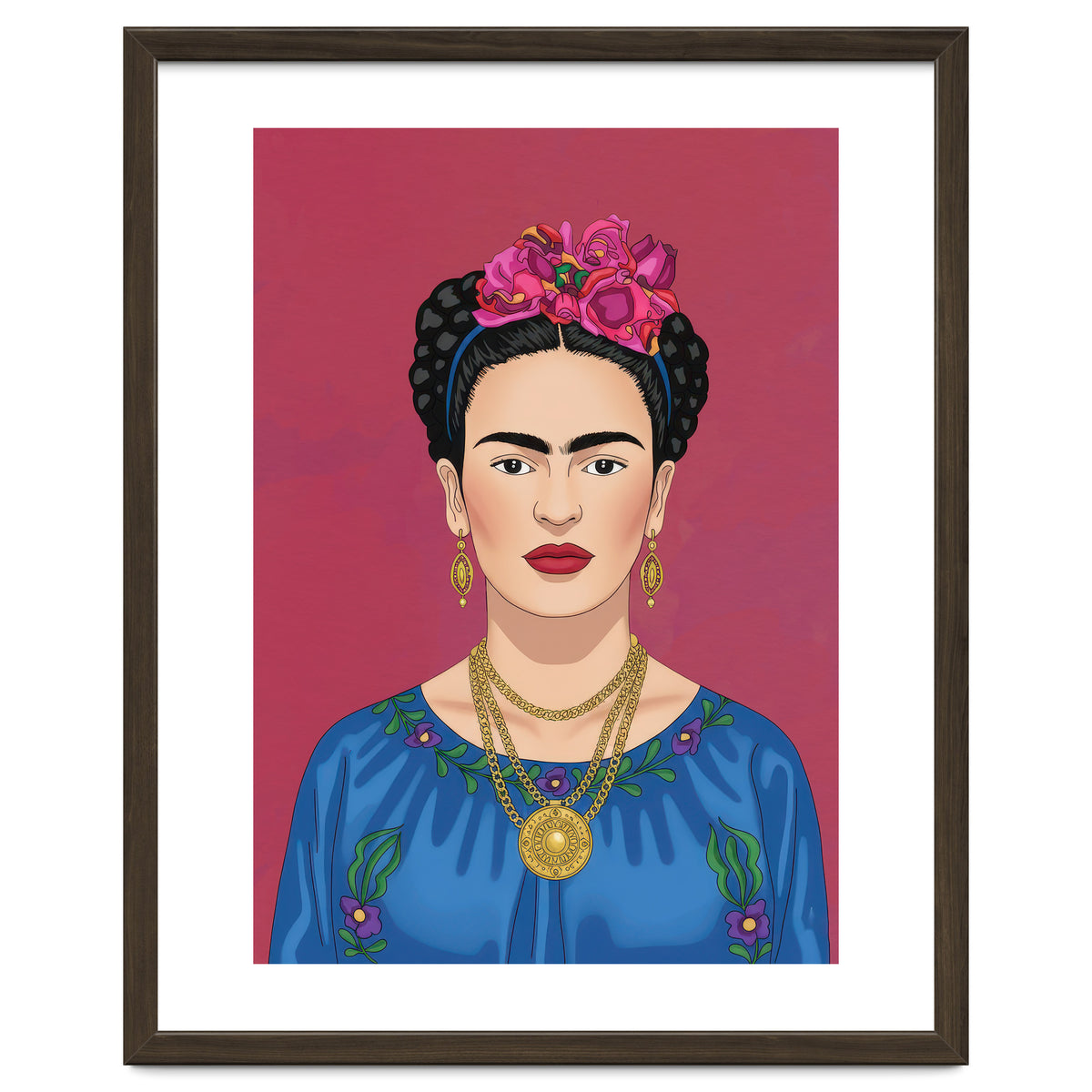 Frida Kahlo Portrait Illustration