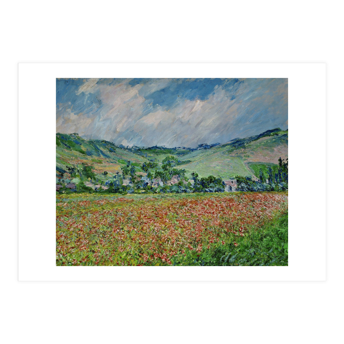 A field of poppies. Canvas. (Print Only)