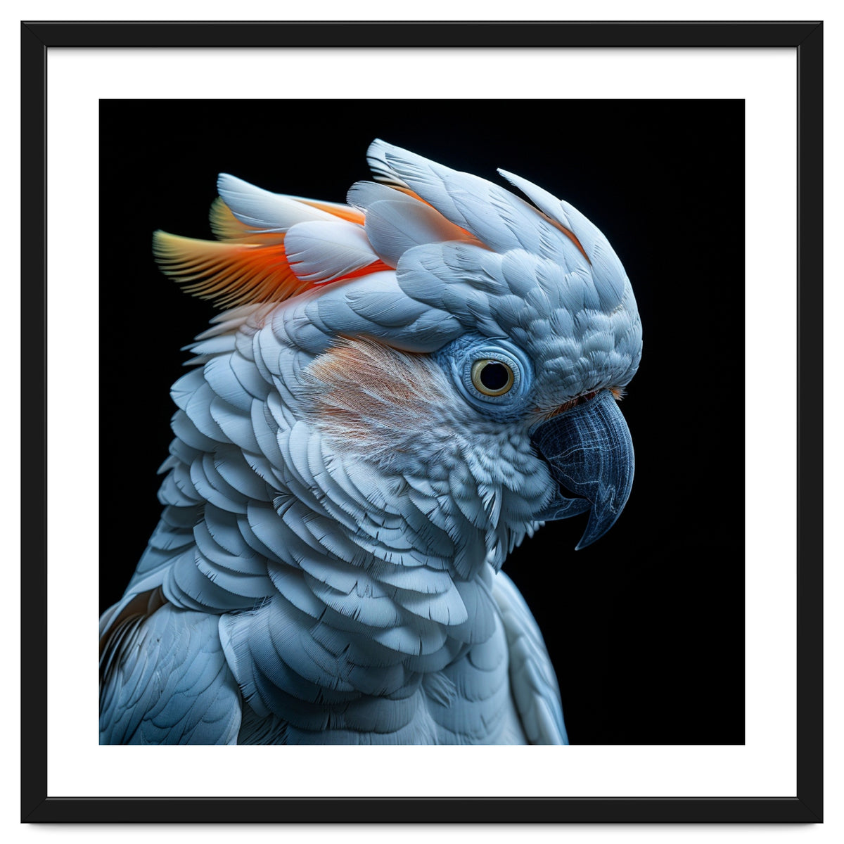 Close Up Of A Cockatoo Parrot Head