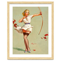 Pinup Sexy Girl Playing A Cupid