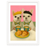 French Bulldogs At Breakfast Café thumbnail