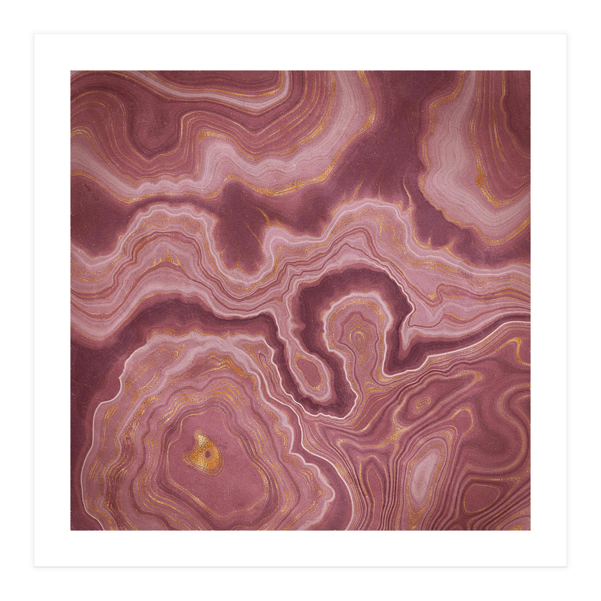 Pink Agate Texture 04  (Print Only)