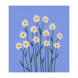 Simple Daisies - periwinkle (Print Only) thumbnail