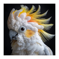 Beautiful Cockatoo Parrot Portrait Headshot (Print Only)