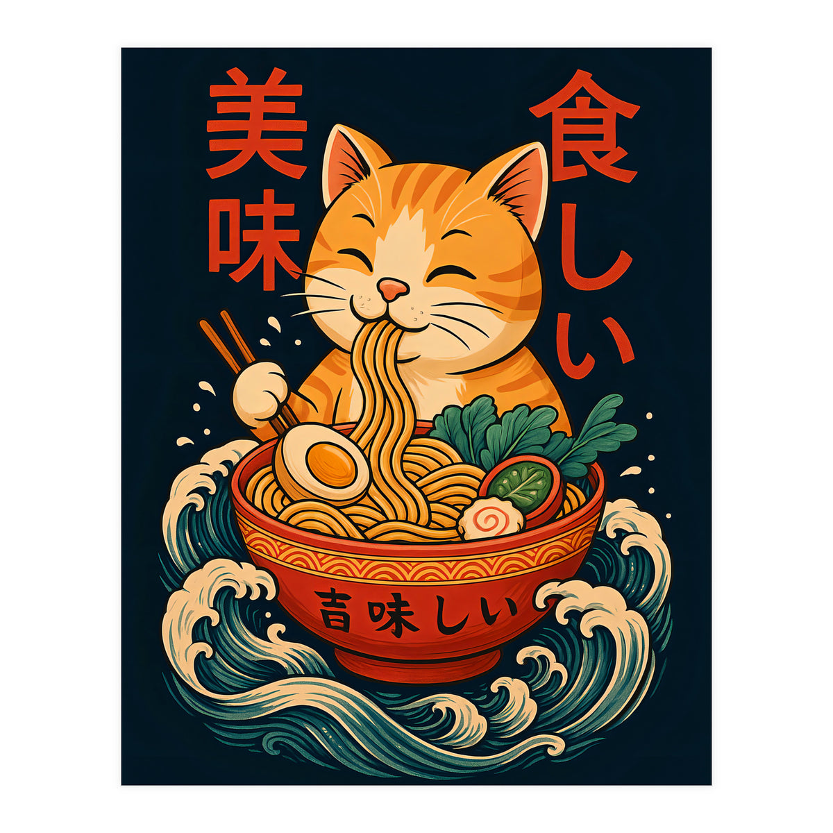 Ramen Cat (Print Only)