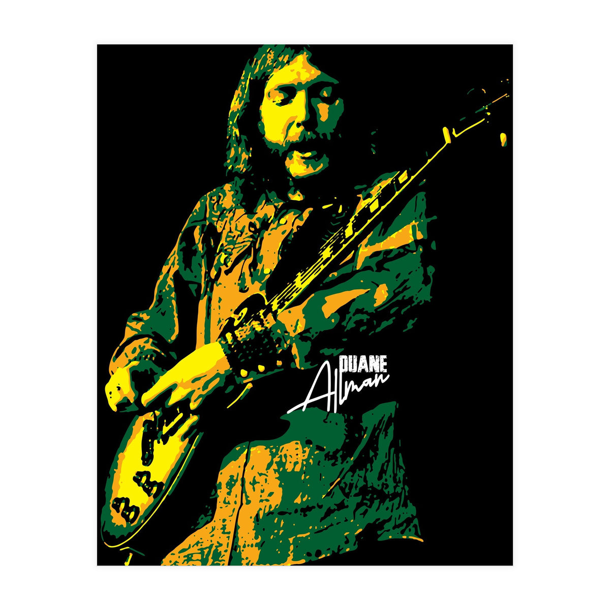 Duane Allman American Rock and Blues Guitarist (Print Only)